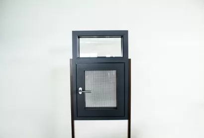 Fireproof Double-Opening Thermal Break Aluminum Window with Security Grilles