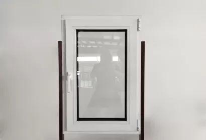 Fireproof Double-Opening Thermal Break Aluminum Window with Security Grilles